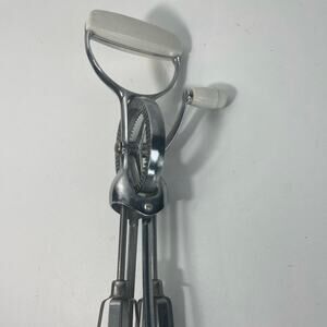 Vtg  Egg Beater Hand Held Crank Mixer Stainless Steal Cream Handle